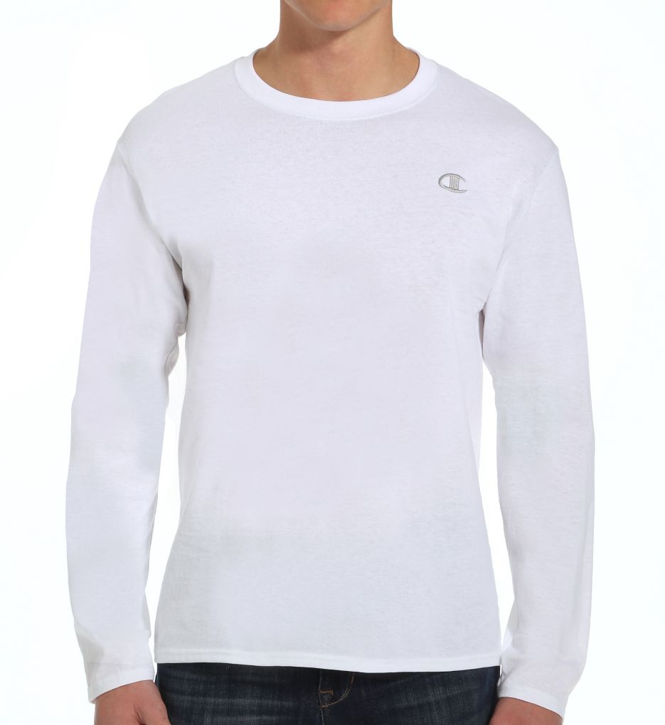Cotton Jersey Athletic Fit Long Sleeve Tee-fs
