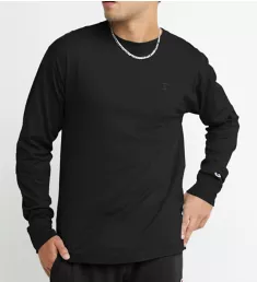 Classic Athletic Fit Jersey Long Sleeve Tee BLK 2XL