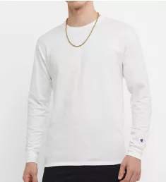 Classic Athletic Fit Jersey Long Sleeve Tee WHT L