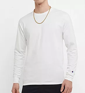Classic Athletic Fit Jersey Long Sleeve Tee White L
