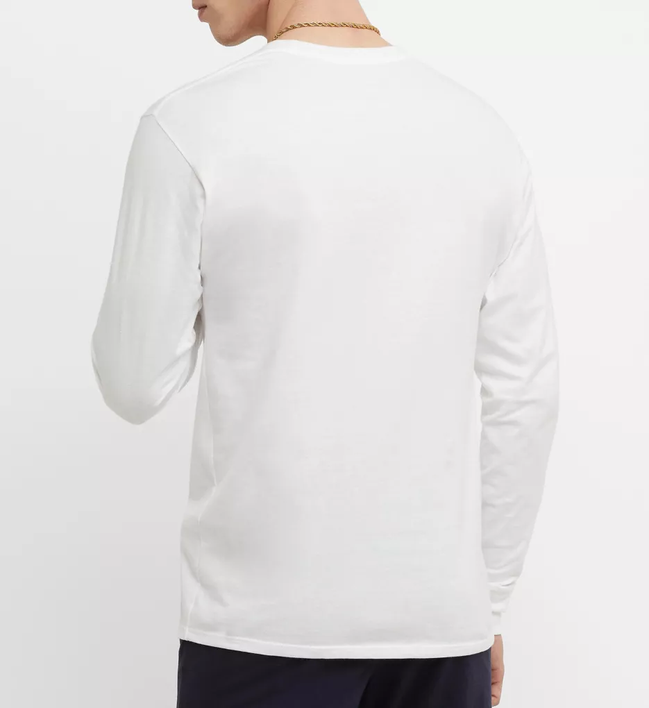 Classic Athletic Fit Jersey Long Sleeve Tee WHT L