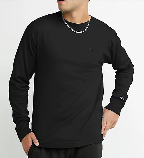 Classic Athletic Fit Jersey Long Sleeve Tee by Champion