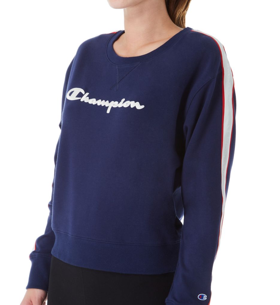 Heritage Fleece Crew Neck Pullover with Taping-acs