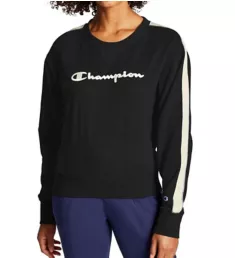 Heritage Fleece Crew Neck Pullover with Taping Black 2X