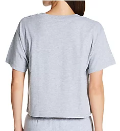 Classic Script Logo Cropped T-Shirt Oxford Gray XS