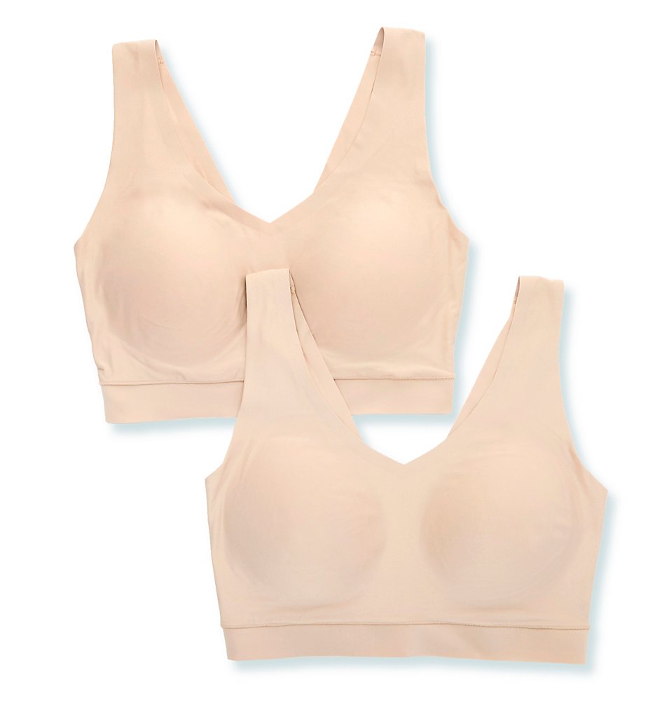 Chantelle >> Chantelle 1001 Soft Stretch Padded Bra Top - 2 Pack (Nude XS/S)