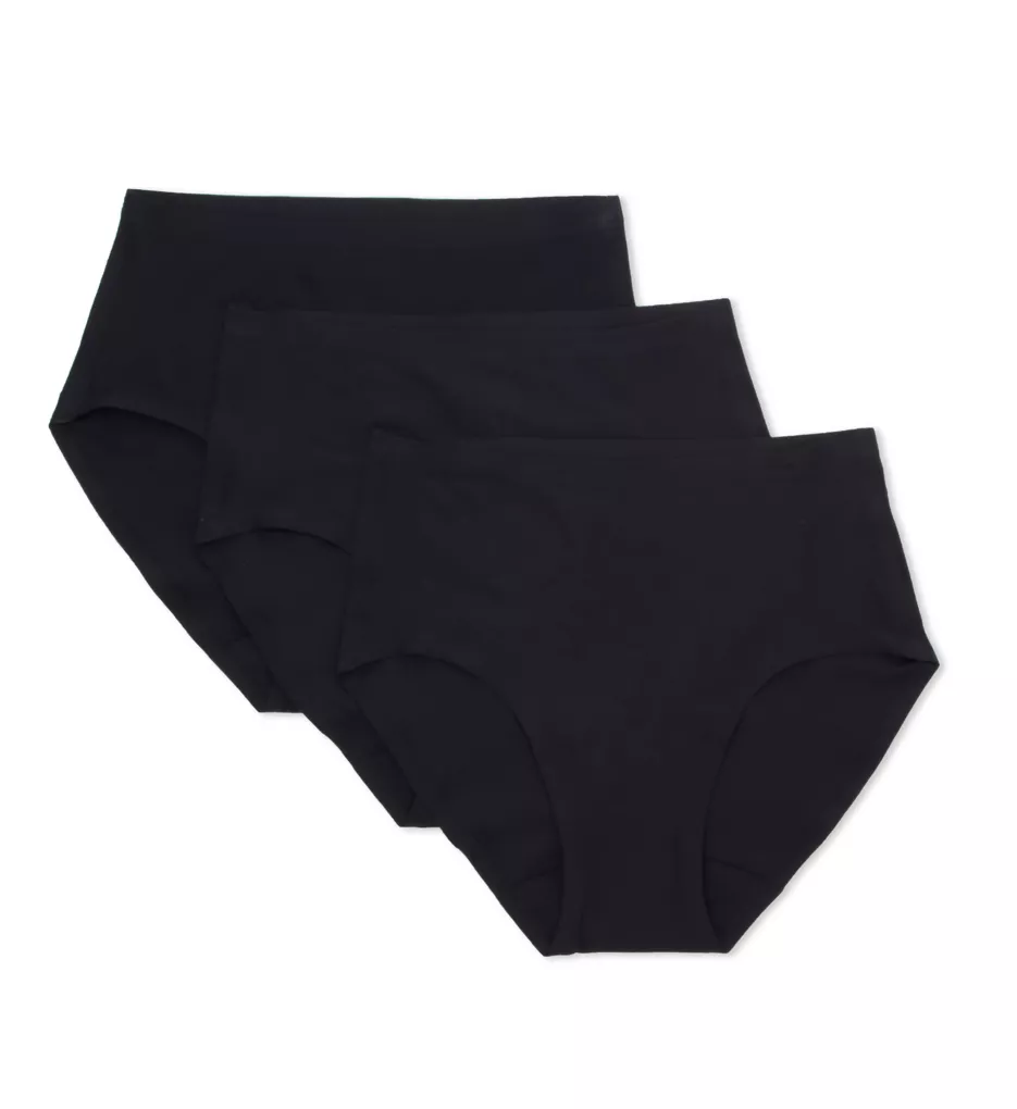 Soft Stretch Seamless Hipster Panty - 3 Pack Black O/S