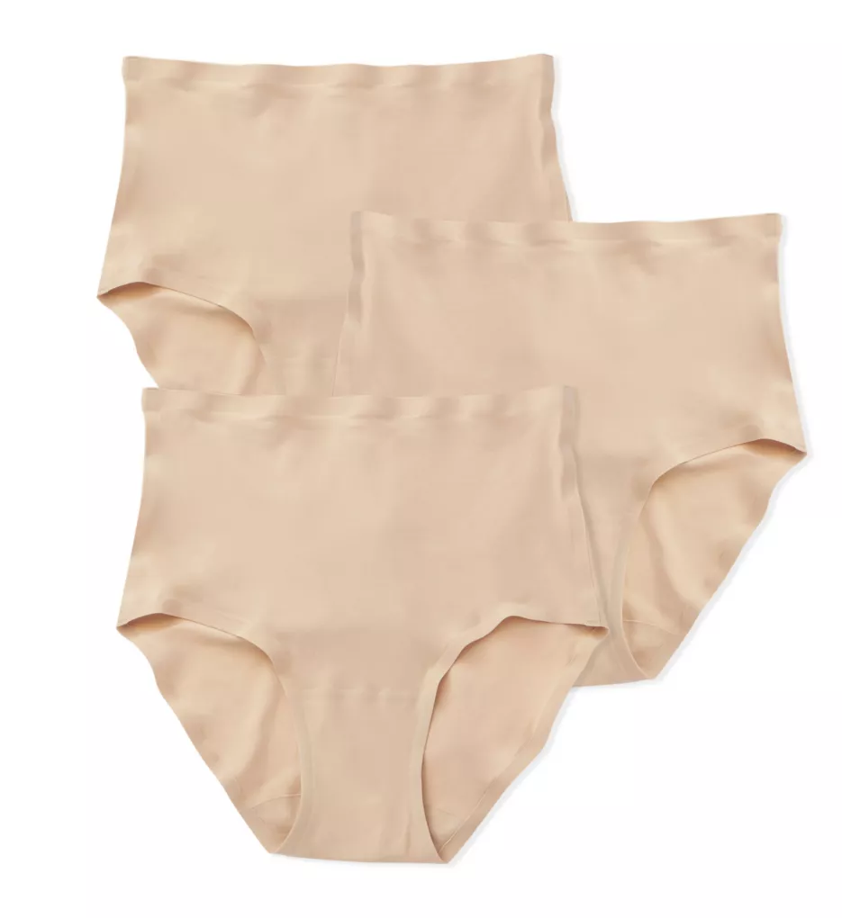 Soft Stretch Seamless Brief Panty - 3 Pack Nude O/S