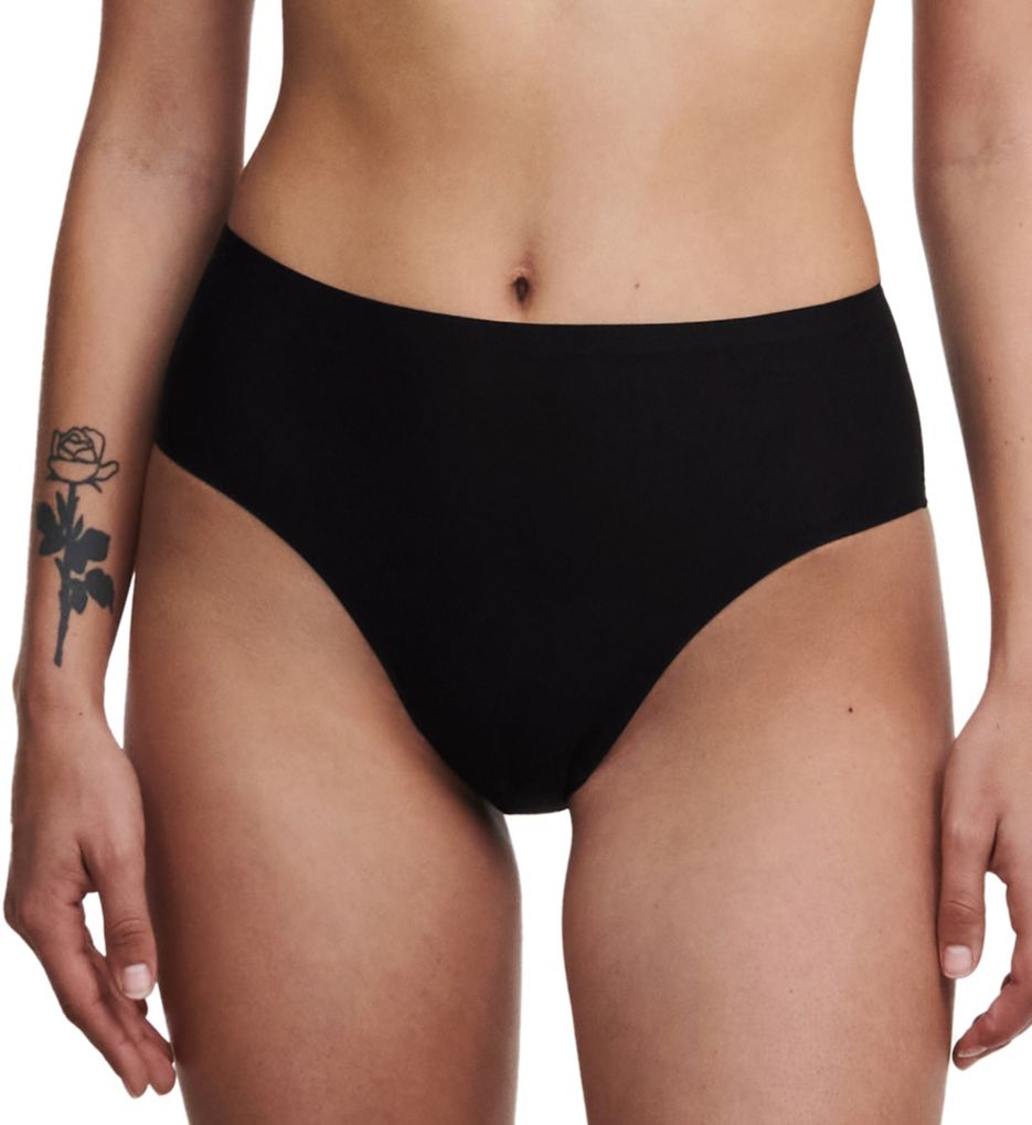 High-Waisted Laser Cut Microfibre French Knickers 