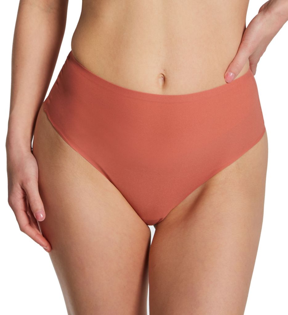 Chantelle Women's Soft Stretch High Waist Thong Panty in Pink | HerRoom.com