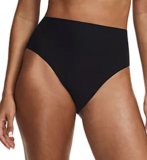 Soft Stretch High Cut Brief Panty Black O/S