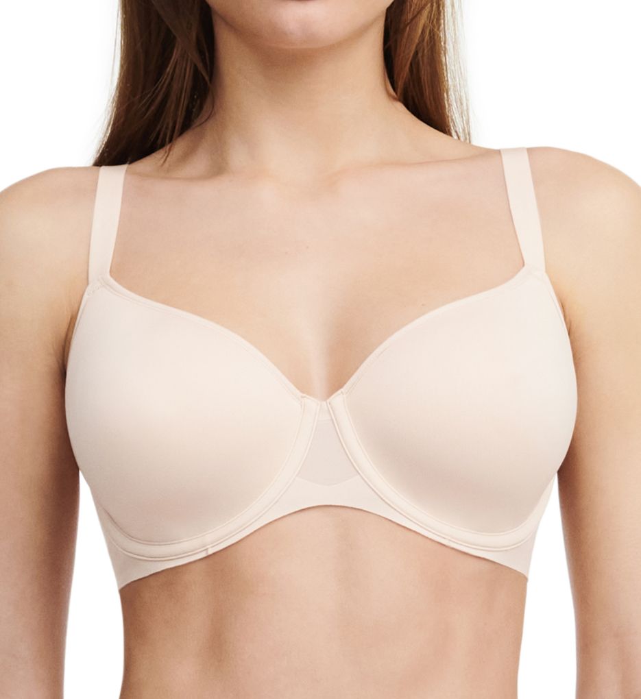 Chantelle Womens Pure Light 3/4 Spacer Bra, Nude Blush, 36C - Bass