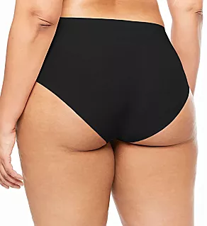Soft Stretch Seamless High Waist Brief Plus Panty Black O/S