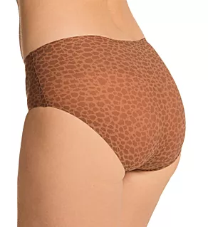 Soft Stretch Print Hipster Panty Wild Brown O/S