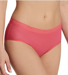 Soft Stretch Hipster Panty with Lace Rose Amour O/S