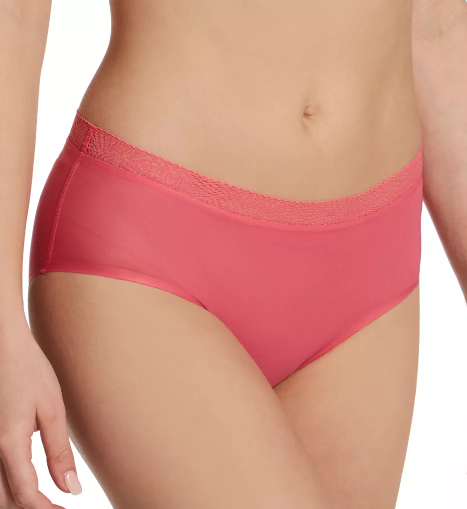 Soft Stretch Hipster Panty with Lace Rose Amour O/S