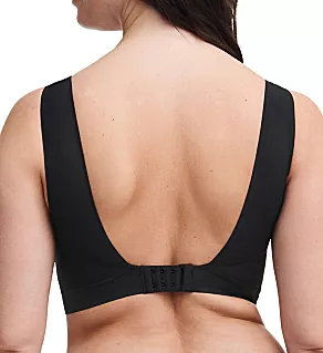 Soft Stretch Lightly Padded Wireless Bra Top Black M/L