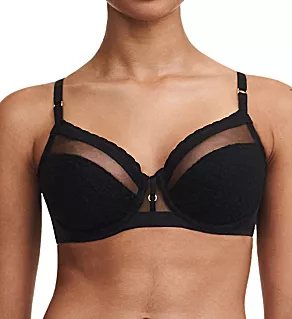 Monogram Underwire Bra Black 36H