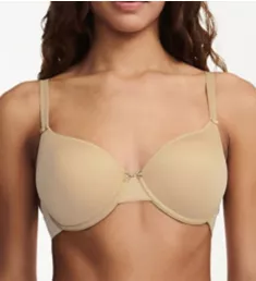 Basic Invisible Memory Foam T-Shirt Bra Beige 32B