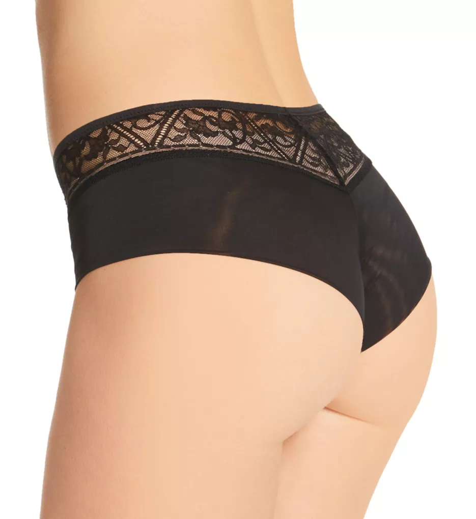 Soft Stretch Hipster Panty with Lace Black O/S by Chantelle