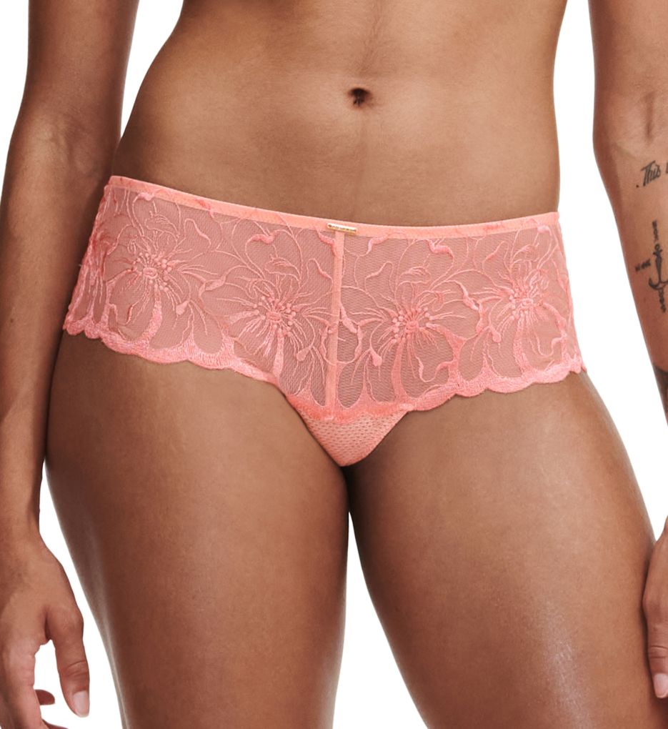 Chantelle Women's Fleur Hipster Panty in Orange | Size Large | HerRoom.com