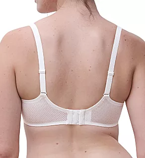 Fleurs Signature Lace Unlined Demi Bra Satin Milk 38C