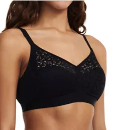 Norah Supportive Wirefree Bra Black 36C