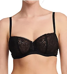 Day to Night Lace Unlined Demi Bra Black 34C