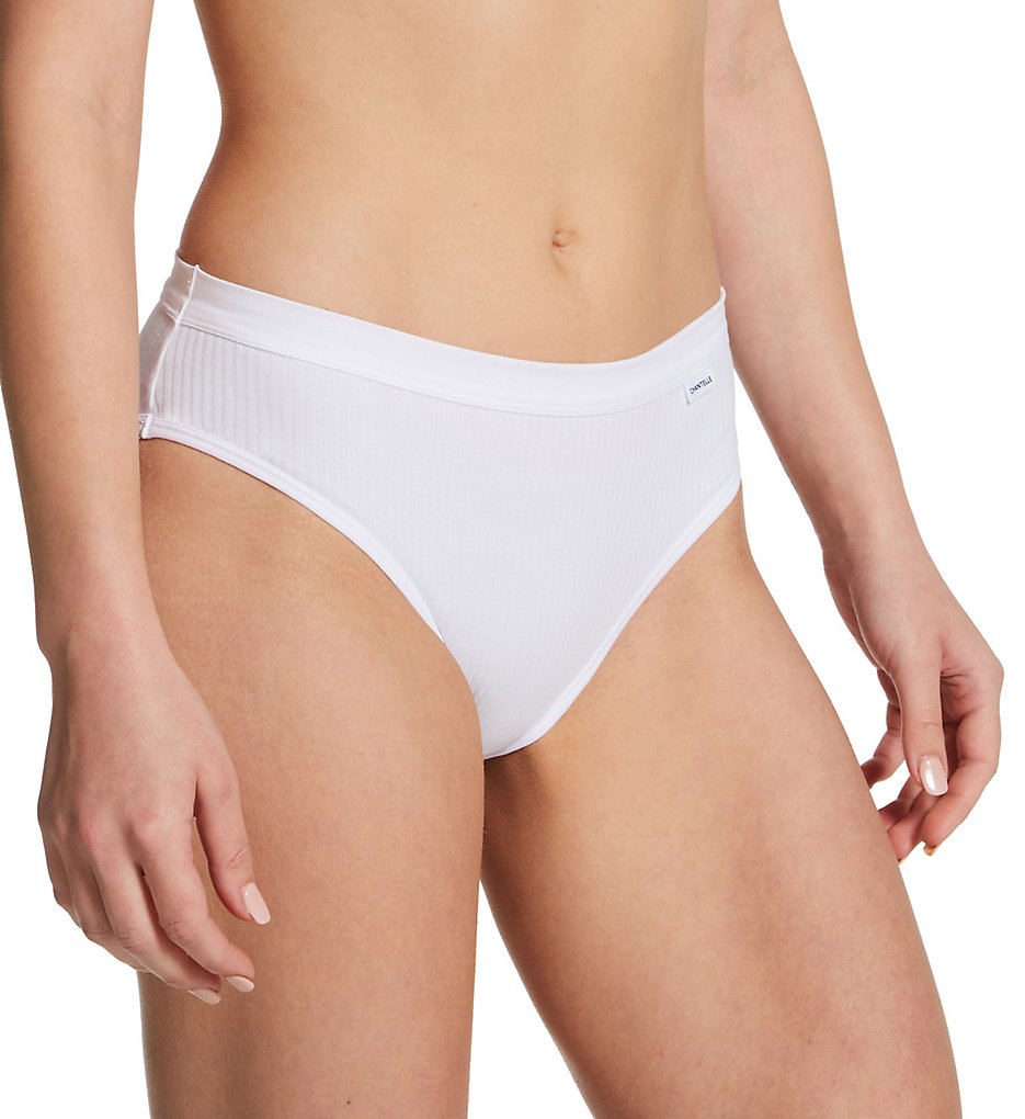 Chantelle - Chantelle 15P5 Cotton Comfort Hi Cut Brief Panty (White XL)