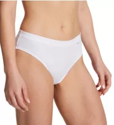 Cotton Comfort Hi Cut Brief Panty White L