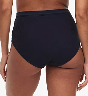 Cotton Comfort High Waist Brief Panty Black S