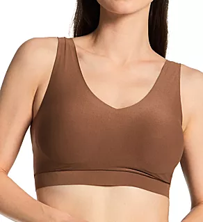 Soft Stretch Padded Bra Top Cocoa Brown M/L