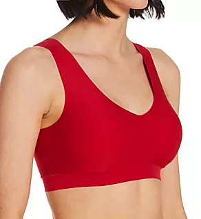 Soft Stretch Padded Bra Top Poppy Red M/L