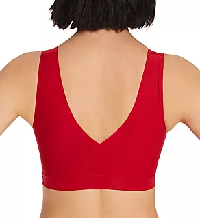 Soft Stretch Padded Bra Top Poppy Red M/L