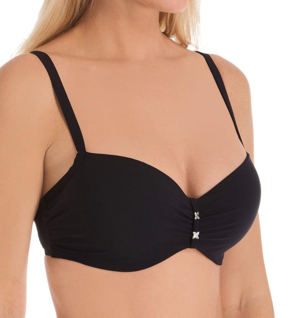 Escape Memory Foam Half Cup Swim Top Black 38D by Chantelle