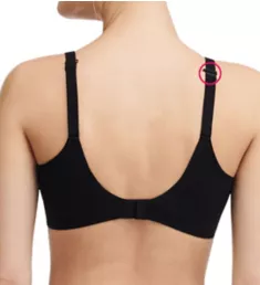 Comfort Chic Full Coverage Memory Foam Bra Black 38C