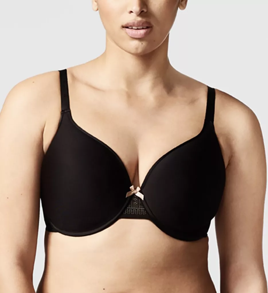 C Ideal Plunge T-Shirt Underwire Bra Black 36C