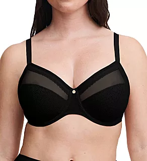 Lucie Lace Comfort Underwire Bra Black 38H