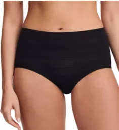 SoftStretch Stripes Brief Panty Black O/S