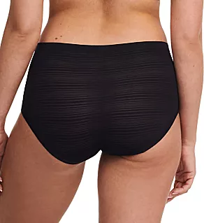 SoftStretch Stripes Brief Panty Black O/S