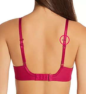 Parisian Allure Unlined Plunge Bra Magenta 34C