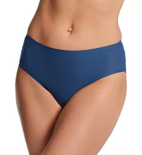 Soft Stretch Seamless Hipster Panty Jeans Blue O/S