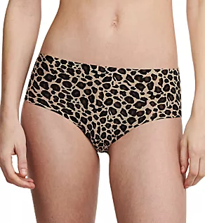 Soft Stretch Seamless Hipster Panty Leopard O/S