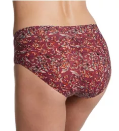 Soft Stretch Seamless Hipster Panty Baroque Print O/S