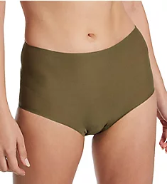 Soft Stretch Seamless Brief Panty Army Khaki O/S