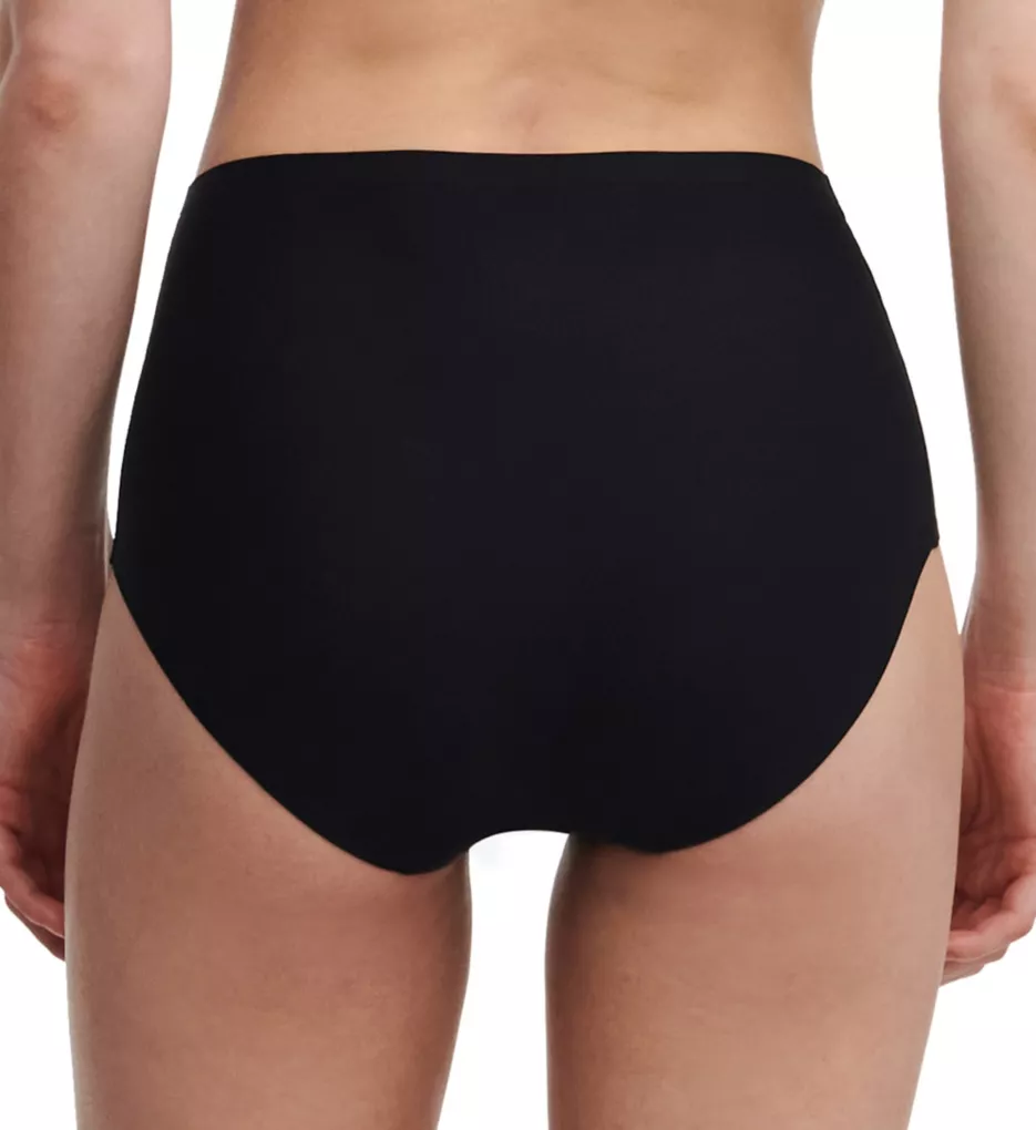 Soft Stretch Seamless High Waist Brief Plus Panty Black O/S by