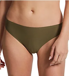 Soft Stretch Seamless Thong Panty Army Khaki O/S