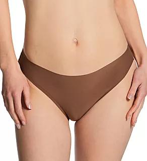 Soft Stretch Seamless Thong Panty Cocoa Brown O/S