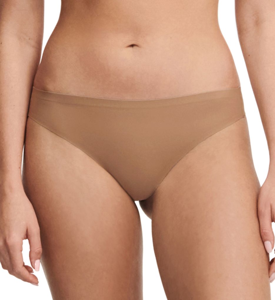 Chantelle Women's Soft Stretch Seamless Thong Panty in Beige | HerRoom.com