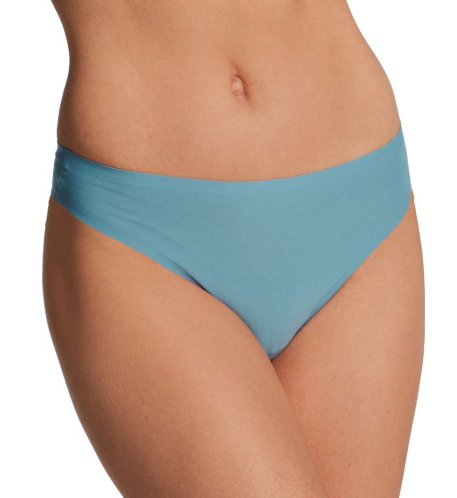 Chantelle Women's Soft Stretch Seamless Thong Panty in Peacock Green | HerRoom.com